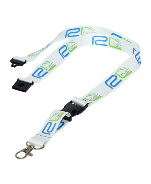 Lanyard da 2 cm. con fibbia staccabile e sgancio di sicurezza