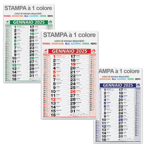 Calendario olandese 2025 da muro personalizzato a più colori - immagine 3