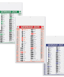 Calendario olandese 2025 da muro personalizzato a più colori